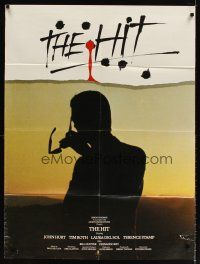 9h385 HIT English 1sh '84 Stephen Frears directed, John Hurt, cool silhouette image!