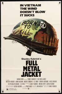 9h317 FULL METAL JACKET 1sh '87 Stanley Kubrick Vietnam War movie, Castle art!