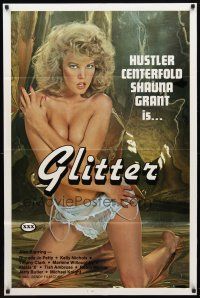 9h330 GLITTER 1sh '83 full-length image of sexy naked Hustler centerfold Shauna Grant!