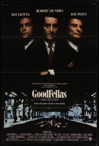 9h340 GOODFELLAS DS 1sh '90 Robert De Niro, Joe Pesci, Ray Liotta, Martin Scorsese classic