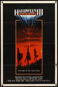 9h354 HALLOWEEN III 1sh '82 Season of the Witch, horror sequel, cool horror image!