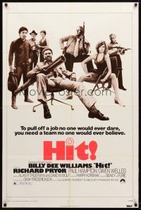 9h384 HIT 1sh '74 Billy Dee Williams w/giant bazooka, Richard Pryor, Paul Hampton!