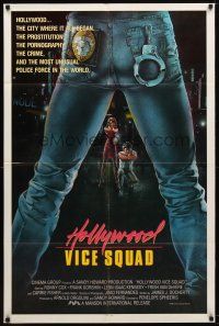 9h387 HOLLYWOOD VICE SQUAD int'l 1sh '86 It's a long way from Miami, different art!