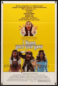 9h402 I WANNA HOLD YOUR HAND 1sh '78 Robert Zemeckis, Nancy Allen, Beatlemania!