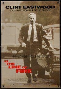 9h414 IN THE LINE OF FIRE 1sh '93 Wolfgang Petersen, Clint Eastwood as Secret Service bodyguard!