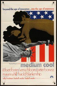 9h517 MEDIUM COOL int'l 1sh '69 Haskell Wexler's X-rated 1960s counter-culture classic!
