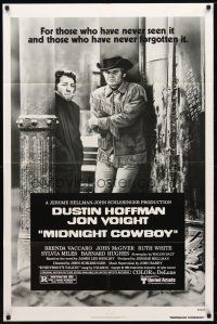 9h518 MIDNIGHT COWBOY 1sh R80 Dustin Hoffman, Jon Voight, John Schlesinger classic!