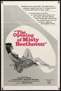 9h587 OPENING OF MISTY BEETHOVEN 1sh '76 Radley Metzger, sexy Constance Money in title role!