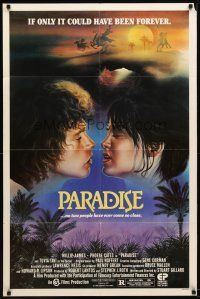 9h597 PARADISE 1sh '82 sexy Phoebe Cates, Willie Aames, adventure artwork!