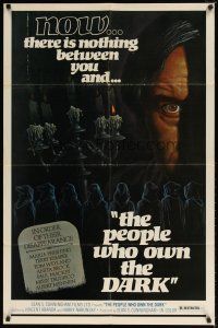 9h605 PEOPLE WHO OWN THE DARK 1sh '76 Spanish horror, there is nothing between you and them now!