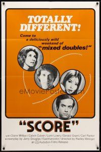 9h721 SCORE 1sh '72 directed by Radley Metzger, a weekend of sexy mixed doubles!