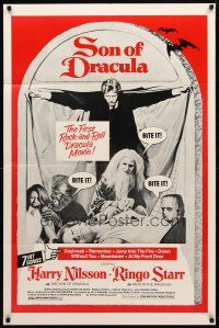 9h771 SON OF DRACULA 1sh '74 Ringo Starr as Merlin the Magician, Harry Nilsson, wacky images!