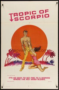 9h887 TROPIC OF SCORPIO 1sh '68 it's so easy to set fire to a woman where the hot wind blows!