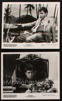 9j973 SCARFACE 2 8x10 stills '83 best close ups of Al Pacino as Tony Montana sitting at desk!