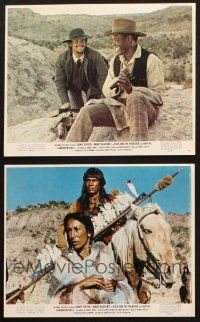 9j194 BUCK & THE PREACHER 2 color 8x10 stills '72 cowboys Sidney Poitier & Harry Belafonte!