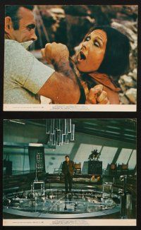9j197 DIAMONDS ARE FOREVER 2 8x10 mini LCs '71 Sean Connery as James Bond over model & choking girl