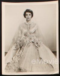 9j840 FATHER OF THE BRIDE 3 8x10 stills '50 Elizabeth Taylor in bridal gown & with Don Taylor!