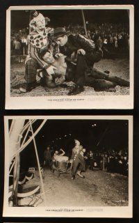 9j341 GREATEST SHOW ON EARTH 11 8x10 stills '52 Cecil B. DeMille, Stewart, Hutton, Heston, Wilde
