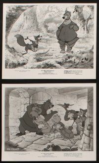 9j667 ROBIN HOOD 6 8x10 stills '73 Walt Disney's cartoon version, wonderful images!