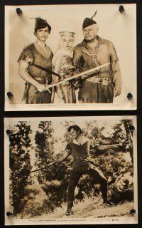 9j324 ROGUES OF SHERWOOD FOREST 12 8x10 stills '50 John Derek as the son of Robin Hood, Alan Hale!