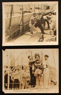 9j671 SEA HOUND 6 8x10 stills '47 cool images of Buster Crabbe, serial, Captain Silver Sails Again!