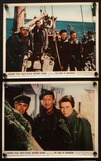 9j027 GUNS OF NAVARONE 10 color 8x10 stills '61 Gregory Peck, Anthony Quinn, World War II classic!