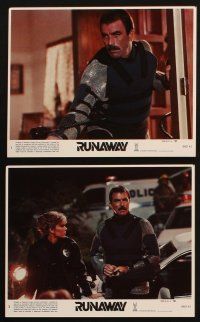 9j130 RUNAWAY 8 8x10 mini LCs '84 Tom Selleck, Cynthia Rhodes, directed by Michael Crichton!