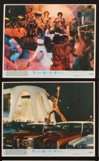 9j141 THANK GOD IT'S FRIDAY 8 8x10 mini LCs '78 Jeff Goldblum & a bunch of nobodies disco in LA!