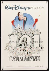 9k575 ONE HUNDRED & ONE DALMATIANS DS 1sh R91 most classic Walt Disney canine family cartoon!