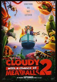 9k093 CLOUDY WITH A CHANCE OF MEATBALLS 2 teaser 1sh '13 something big was leftover!