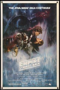 9k144 EMPIRE STRIKES BACK 1sh '80 classic Gone With The Wind style art by Roger Kastel!