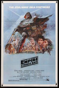 9k146 EMPIRE STRIKES BACK style B 1sh '80 George Lucas sci-fi classic, cool artwork by Tom Jung!