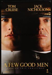 9k168 FEW GOOD MEN teaser 1sh '92 best close up of Tom Cruise & Jack Nicholson!