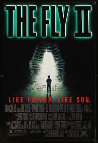 9k181 FLY II 1sh '89 Eric Stoltz, Daphne Zuniga, like father, like son, horror sequel, Mahon art