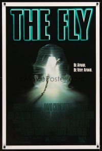 9k180 FLY 1sh '86 David Cronenberg, Jeff Goldblum, cool sci-fi art by Mahon!