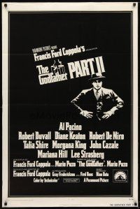 9k212 GODFATHER PART II int'l 1sh '74 Al Pacino in Francis Ford Coppola classic crime sequel!