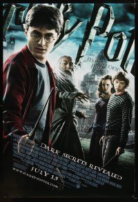 9k242 HARRY POTTER & THE HALF-BLOOD PRINCE advance DS 1sh '09 Radcliffe, Grint & Emma Watson!