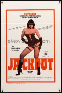9k330 JACKPOT 1sh '78 sexy Lisa Marks in lingerie, shocking perversions of the super rich!