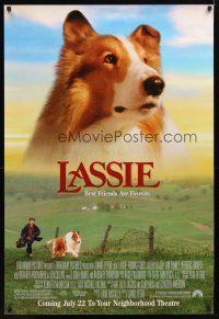 9k365 LASSIE advance DS 1sh '94 Tom Guiry, Helen Slater, Frederic Forrest, classic Collie!