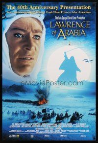 9k373 LAWRENCE OF ARABIA DS 1sh R02 David Lean classic starring Peter O'Toole!