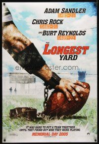 9k406 LONGEST YARD teaser DS 1sh '05 Adam Sandler, Chris Rock, Burt Reynolds, football!