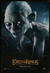 9k412 LORD OF THE RINGS: THE RETURN OF THE KING Gollum style teaser 1sh '03 great image of Gollum!