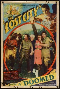 9k422 LOST CITY chapter 4 1sh '35 cool jungle sci-fi serial starring William Stage Boyd!