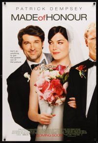 9k434 MADE OF HONOR advance DS 1sh '08 Patrick Dempsey, Michelle Monaghan, Kevin McKidd!