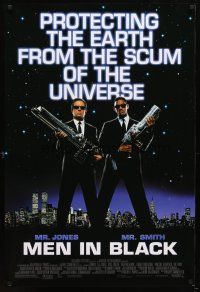 9k468 MEN IN BLACK 1sh '97 Will Smith & Tommy Lee Jones protecting Earth!