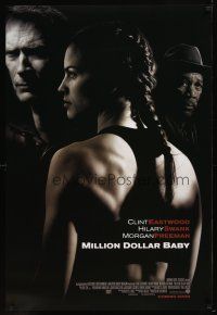 9k473 MILLION DOLLAR BABY advance DS 1sh '04 Clint Eastwood, boxer Hilary Swank, Morgan Freeman!