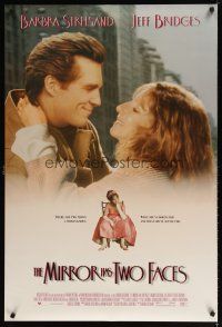9k478 MIRROR HAS TWO FACES DS 1sh '96 romantic close-up of Barbra Streisand & Jeff Bridges!