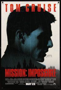 9k480 MISSION IMPOSSIBLE advance DS 1sh '96 Tom Cruise, Jon Voight, Brian De Palma directed!