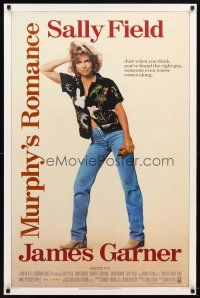 9k513 MURPHY'S ROMANCE 1sh '85 full-length image of Sally Field, Martin Ritt directed!