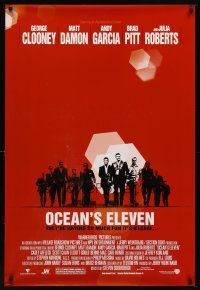 9k564 OCEAN'S 11 1sh '01 Steven Soderbergh, George Clooney, Matt Damon, Brad Pitt